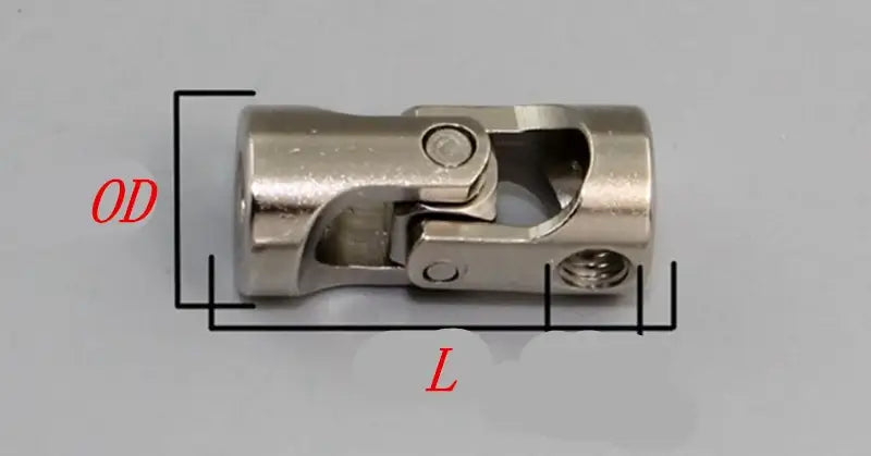 4mm to 5mm Miniature Cardan Joint Coupling With Set Screw - Fast Shipping - only $14.99