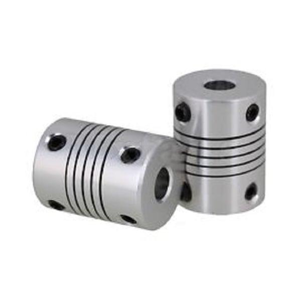 Flexible Parallel CNC Coupling D18-L25-6.35x1/4" to 8mm - Fast Shipping - only $19.99