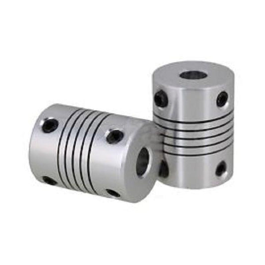 Flexible Parallel CNC Coupling D18-L25-6.35x1/4" to 8mm - Fast Shipping - only $19.99