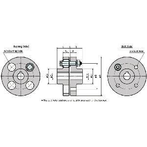 Made in Japan FCL-200 NBK Flexible Flanged Shaft Coupling - Fast Shipping - only $1351.99