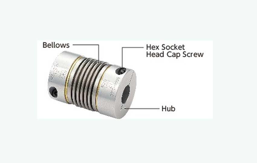 NBK Japan MBB-27C 3/16"inch to 1/2" Bellows-type Flexible Coupling - Buy Couplings online - Fast US Shipping