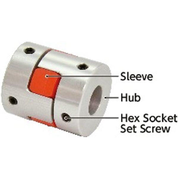 NBK Japan MJC-14-BL 4mm to 4mm Jaw-type Flexible Coupling - Buy Couplings online - Fast US Shipping