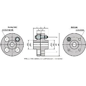 FCL-100 NBK Flexible Flanged Shaft Coupling - NBK Japan - Fast Shipping - only $259.99